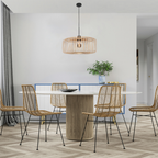 The Solar Illusion Bamboo Pendant Light