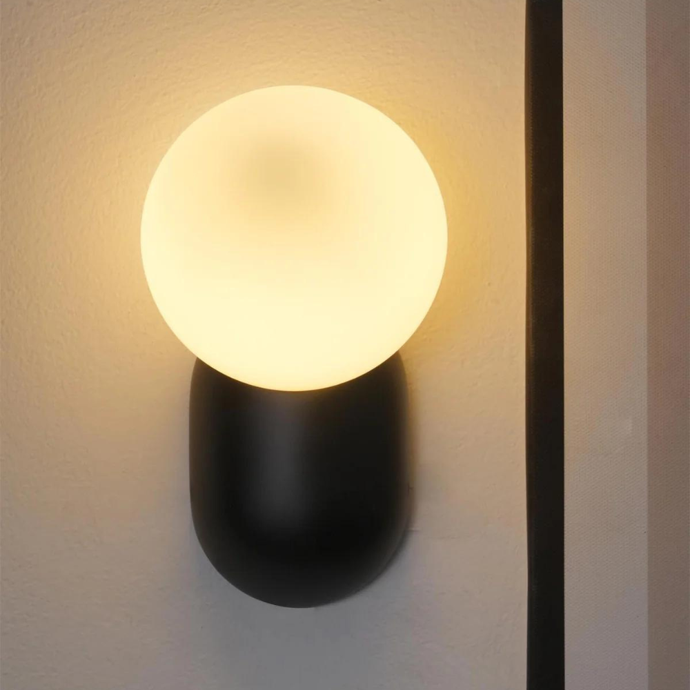 Luma Nordic Glass Orb Wall Light