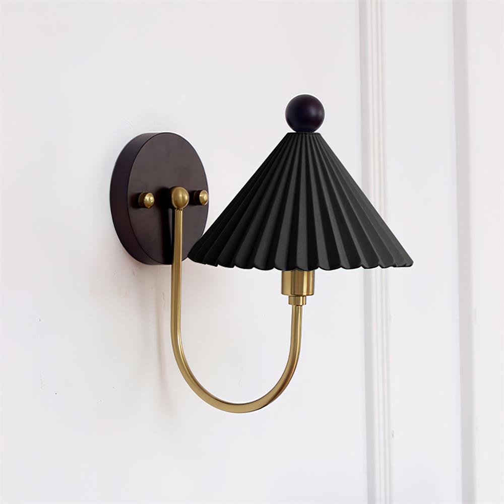 Nordic Solid Wood Bedside Wall Light