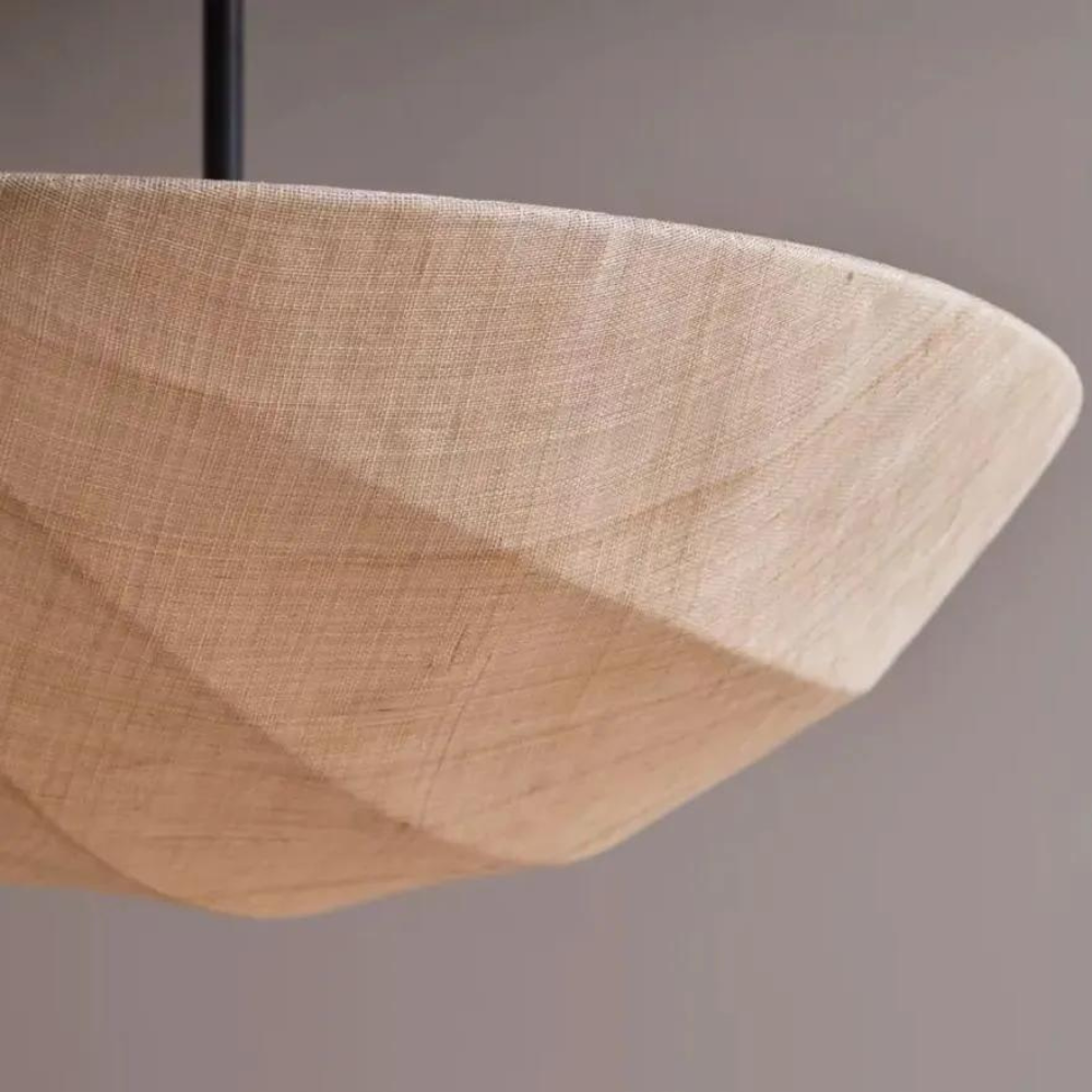 The Wabi-Sabi Canvas Linen Ceiling Light