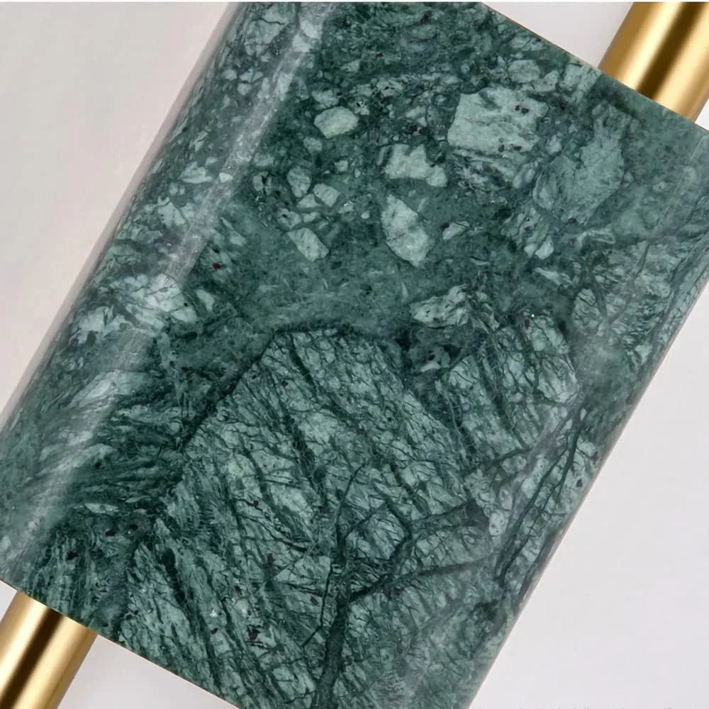 Refined Radiance Marble Accents Wall Light