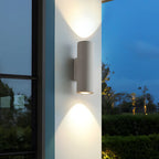 Midnight Glow Minimalist Cement Indoor Outdoor Wall Light