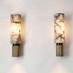 The Polished Marble Minimalist Metal Wall Light