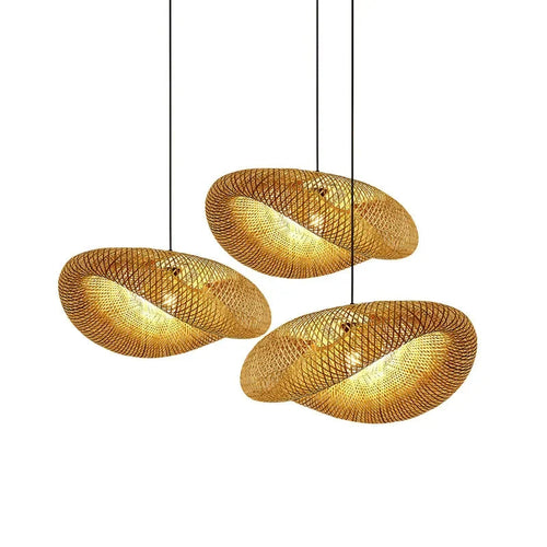 Aira Handwoven Natural Bamboo Pendant Light
