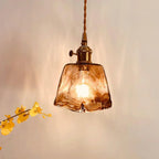 Aurex Vintage Brass Globe Pendant Light