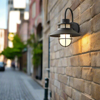 Luminous Outdoor Torch Metal Outdoor Wall Lamp