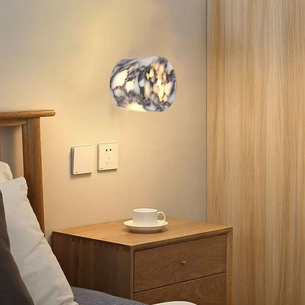 Nordic Cylindrical Marble Dot LED Wall Light