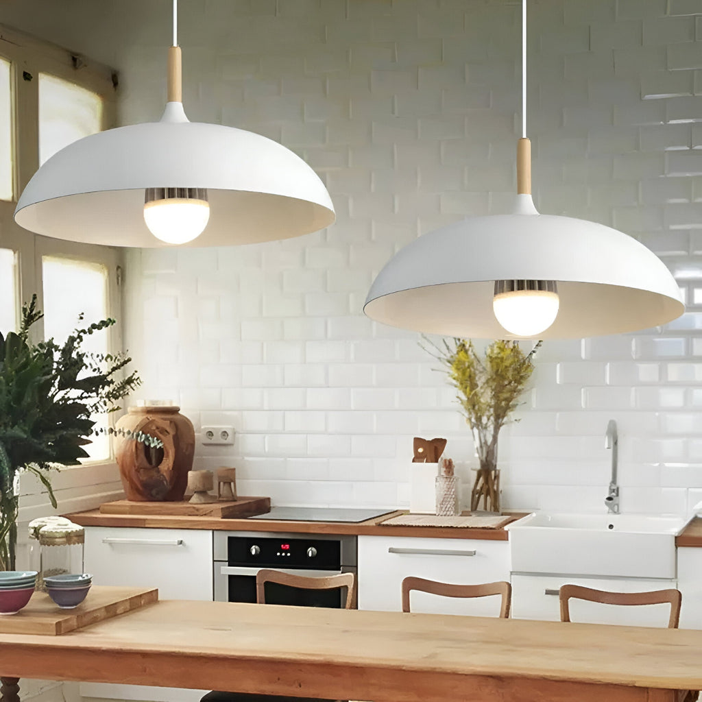 Nordic Style Wood Iron Art Pendant Light