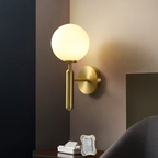 Milky Glow Modern Metal Wall Lamp