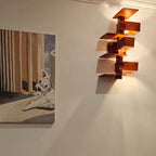 Creative Brick Red Wooden Wall Light