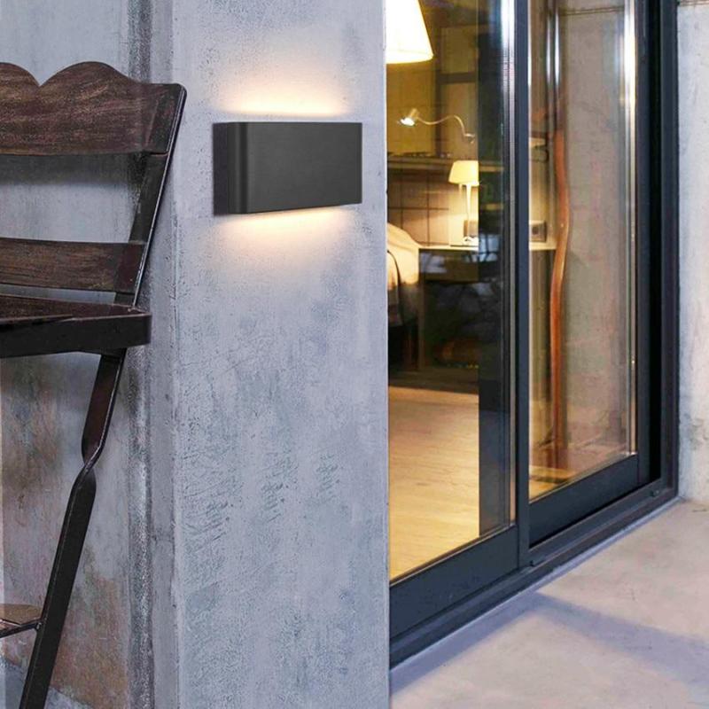 Modern Rectagulart Metal Outdoor Wall Light