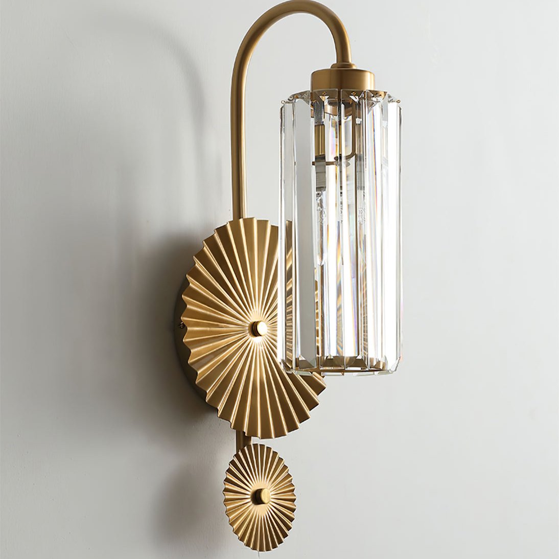 Cecily Modern Fluted Glass Wall Lamp