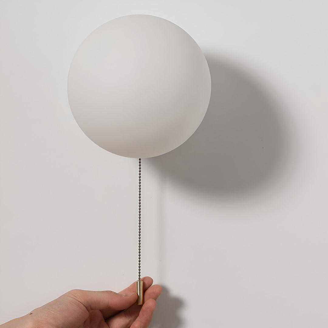 Nordic Minimalist Pull Cord Wall Light