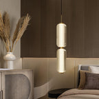 Elma Linear Striped Glass LED Pendant Light