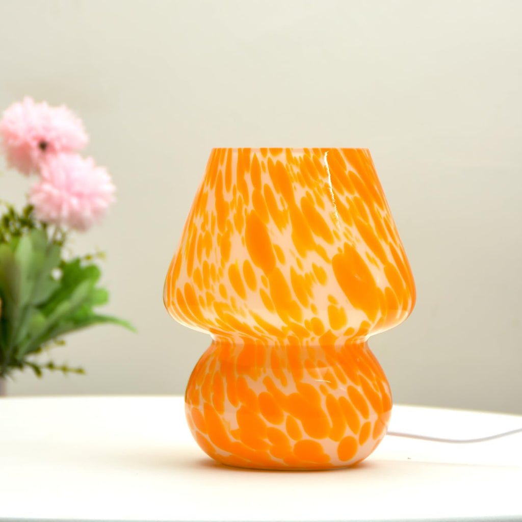 Miro Colorful Mushroom Glass Table Lamp
