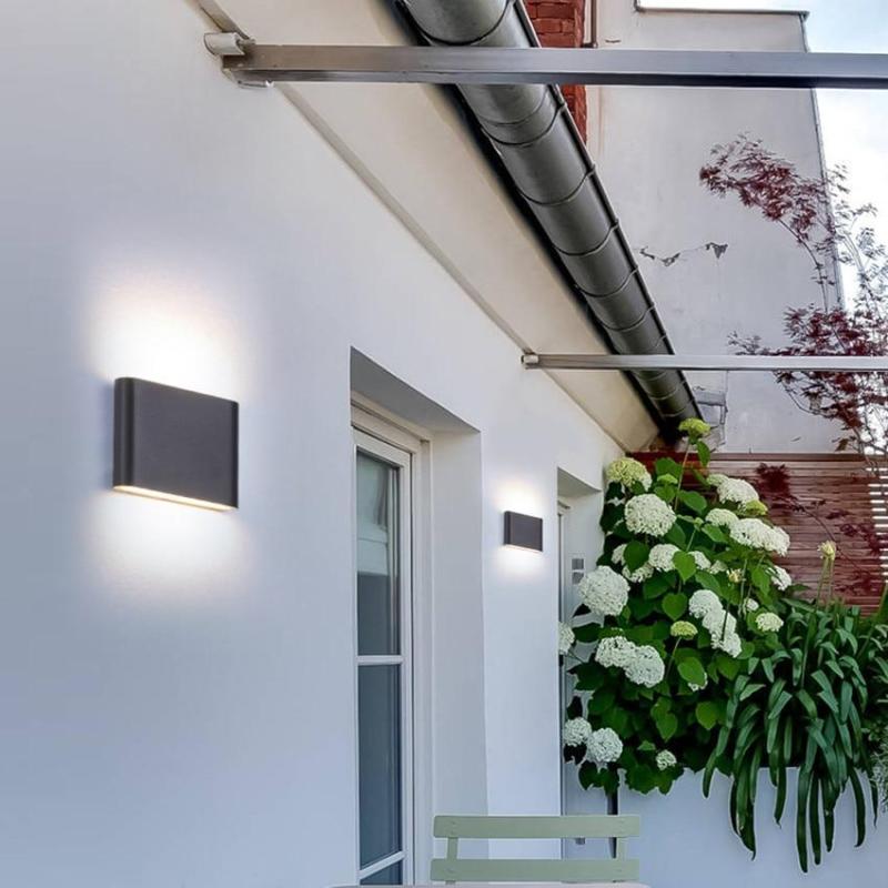 Modern Rectagulart Metal Outdoor Wall Light
