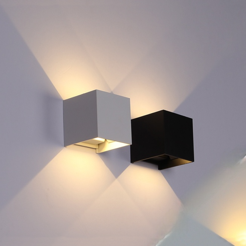 Modern Adjustable Square LED Outdoor Wall Light