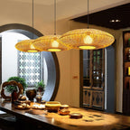 Treasure of the Dawn Bamboo Rattan Pendant Light