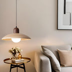 Japanese Style Wabi-Sabi Walnut Pendant Light
