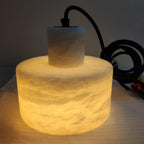 Nordic Cylindrical Alabaster Pendant Light