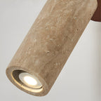 Yellow Travertine Wood Adjustable Ceiling and Wall Light