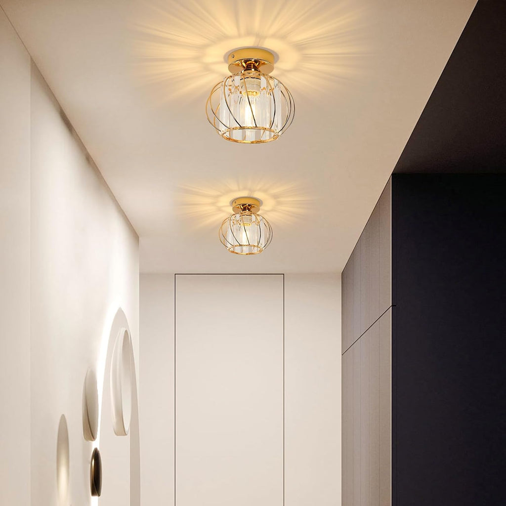 Retro Modern Iron Oblique Line Ceiling Light