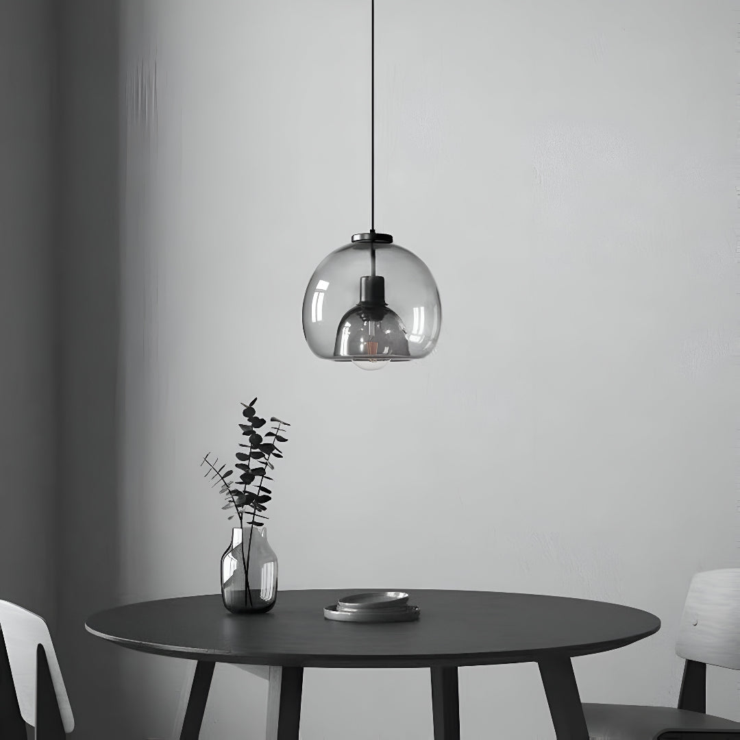 Nordic Minimalist Glass Stone LED Pendant Light
