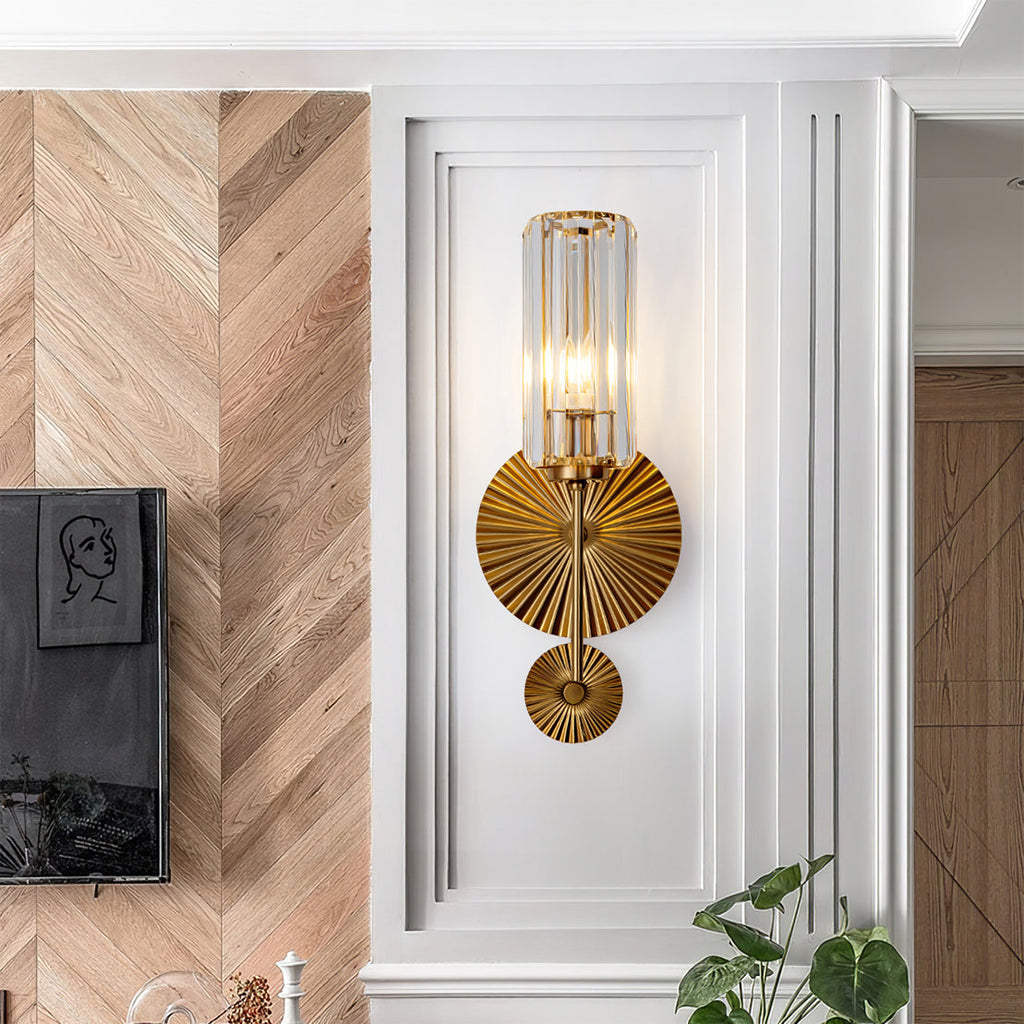 Cecily Modern Fluted Glass Wall Lamp