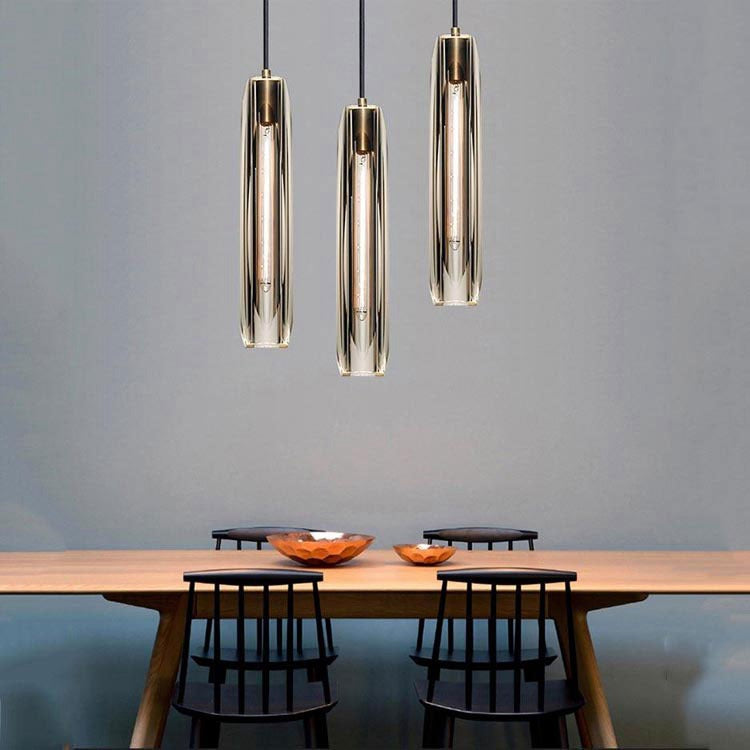 Aurora Luxe Modern Crystal Glass Pendant Light