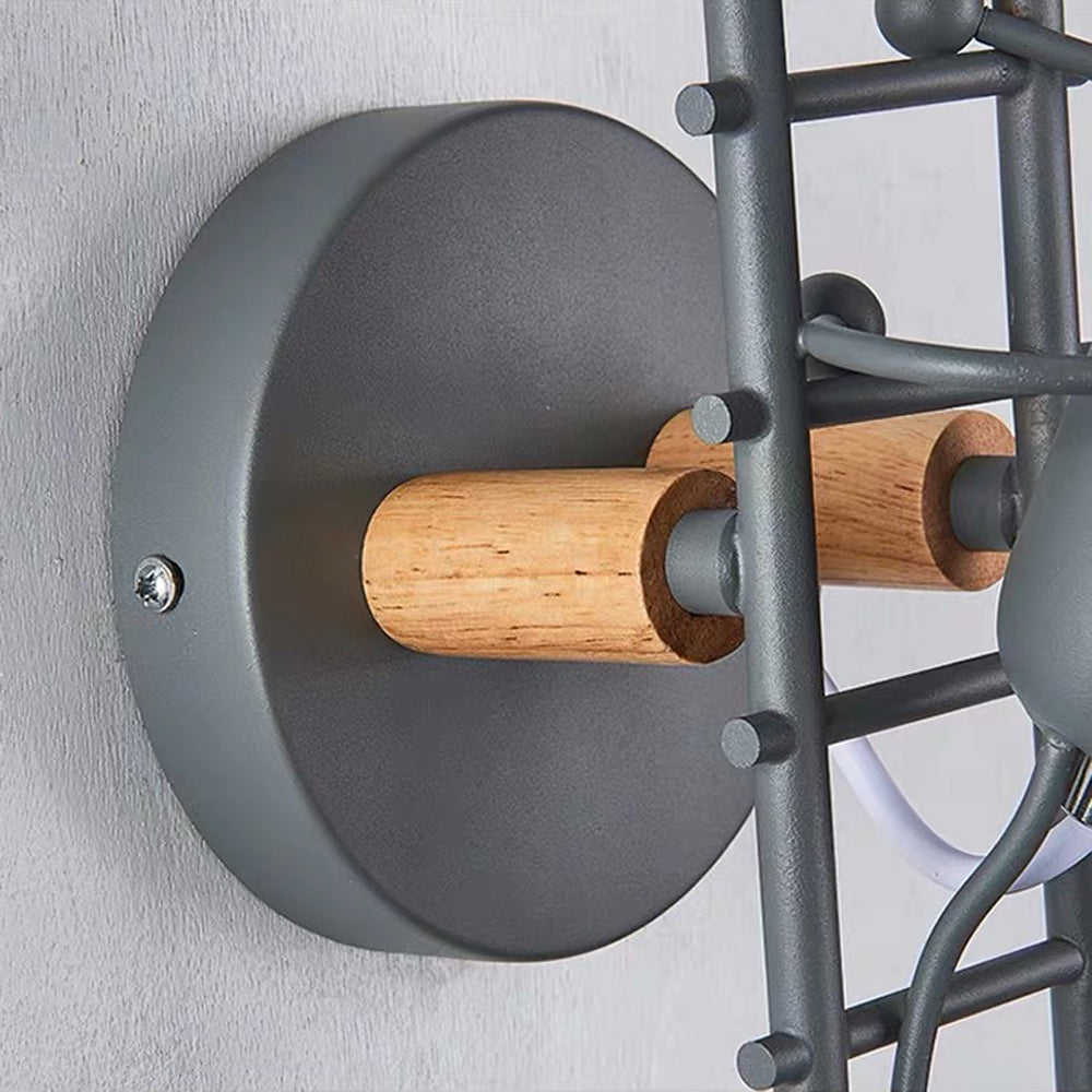 Retro Iron Art Staircase Wall Light