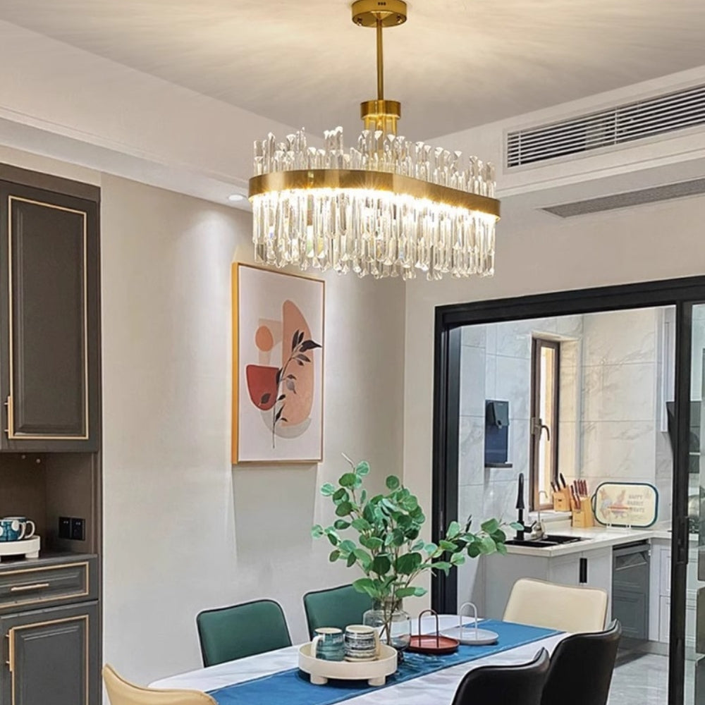 Squillo Nordic Glass Crystal Chandelier