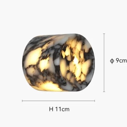 Nordic Cylindrical Marble Dot LED Wall Light