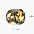 Nordic Cylindrical Marble Dot LED Wall Light