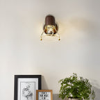 Japanese Retro Style Walnut Haughanv Wall Light