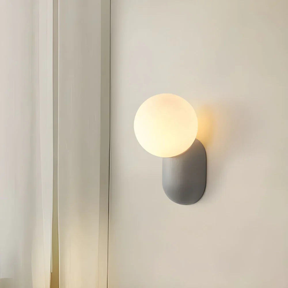 Luma Nordic Glass Orb Wall Light