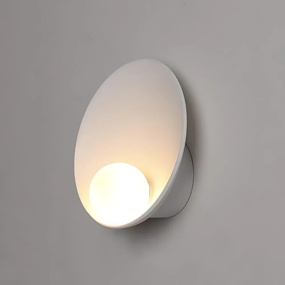 Serenity Modern Resin Japandi Metal Wall Lamp