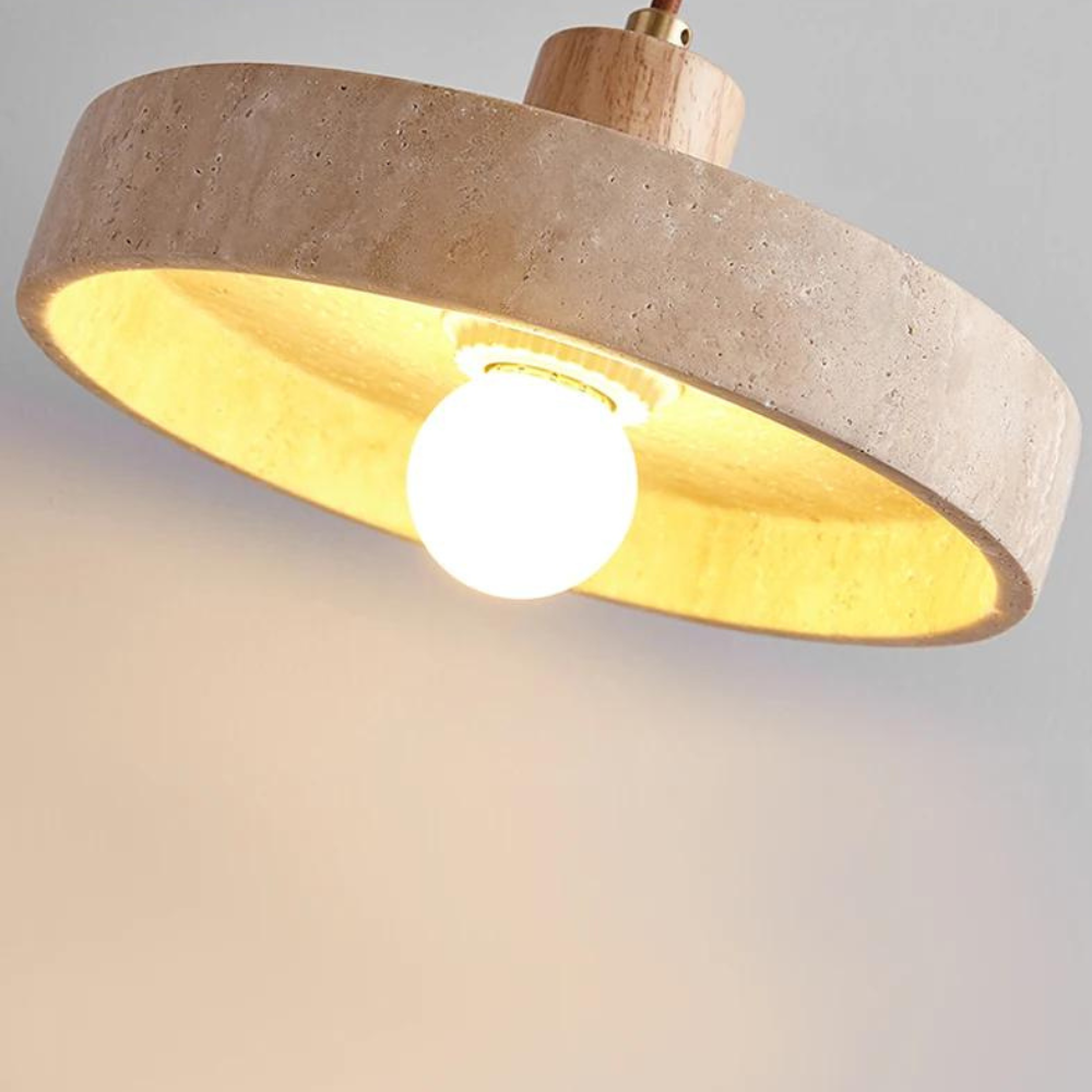 The Star's Radiance Travertine Ceiling Light