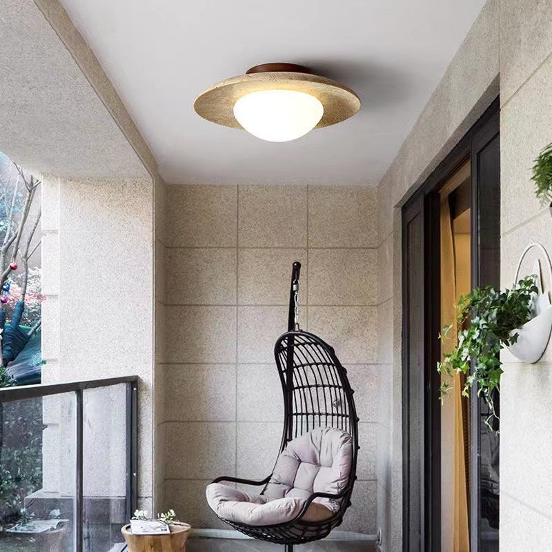 Natural Nordic Minimalist Travertine Ceiling Light