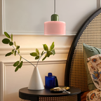 Nordic Iron Body Two-Tone Glass Pendant Light