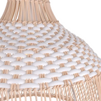 Breezy White Elegance Natural Rattan Pendant Light
