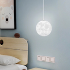 Lunar Glow Modern Glass Pendant Light
