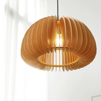 The Wood Pumpkin Sparkle Pendant Light