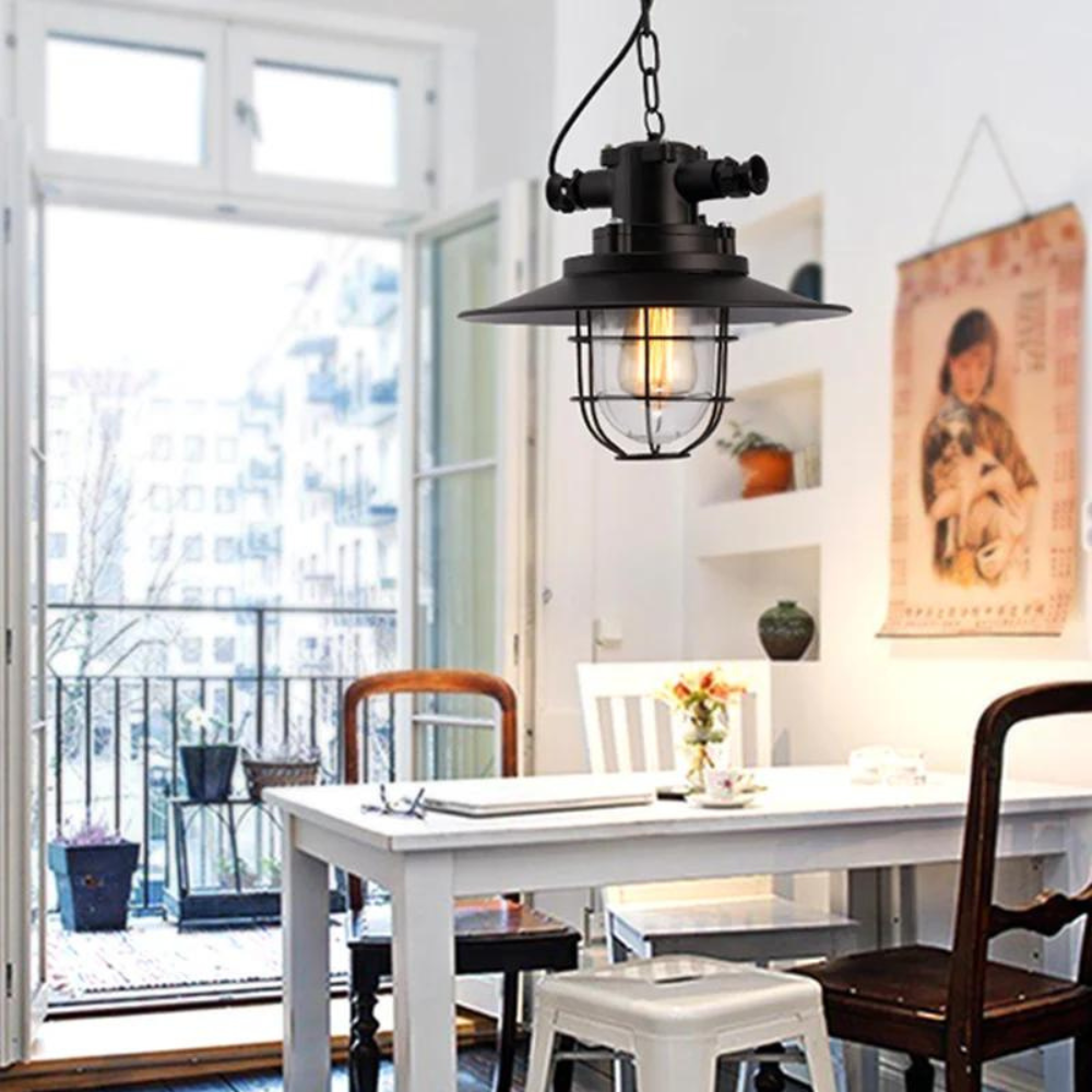 Brilliant Aluminum Industrial Ceiling Light