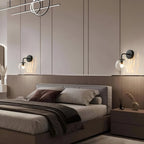 Modern Retro Rippled Glass Sphere Wall Light