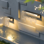 Isaac Modern Minimalist Waterfall IP65 Waterproof Outdoor Light