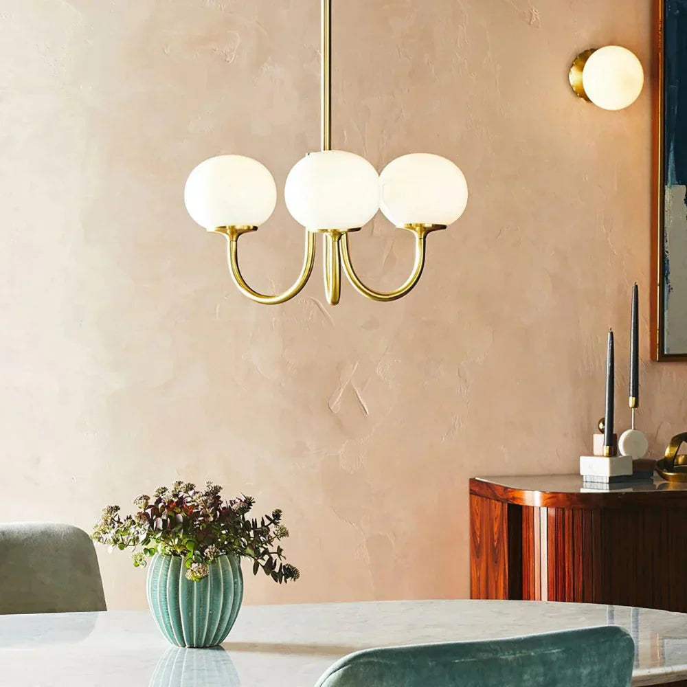 Marshmallow Modern Glass Chandelier