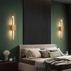 Refined Radiance Marble Accents Wall Light