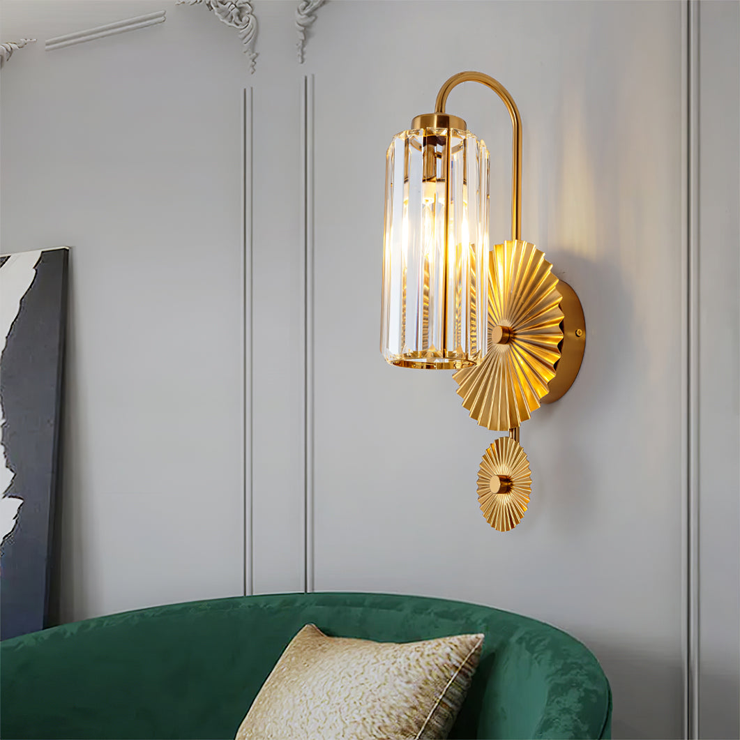 Cecily Modern Fluted Glass Wall Lamp