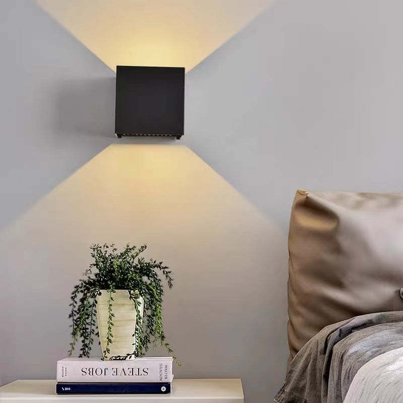 Modern Adjustable Square LED Outdoor Wall Light