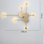 Nordic Creative Multi-Disc Line Wall Light